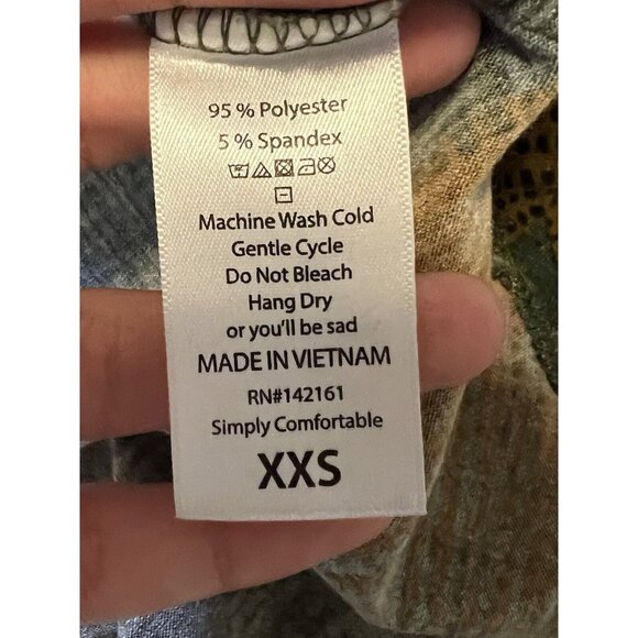 LuLaRoe Green Color Block Shirt Size XXS Preppy Colorful Retro Comfort Modern‎ - Picture 9 of 11